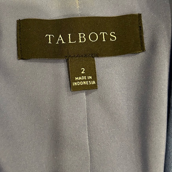 Talbots Sky Blue Double-Breasted Blazer - Picture 4 of 4